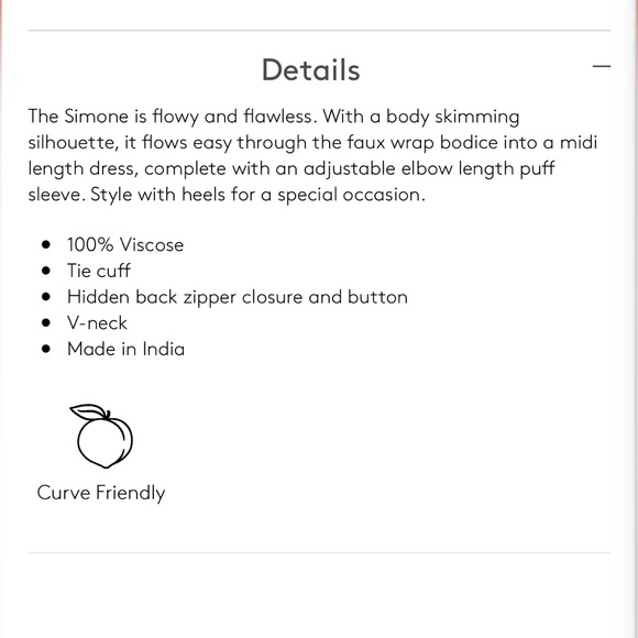 NWT Able Simone Tie Sleeve Midi Dress - Picture 4 of 5